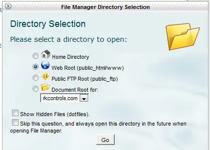 Cpanel Filemanagement