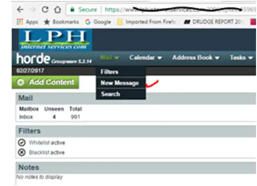 Horde Cpanel webmail